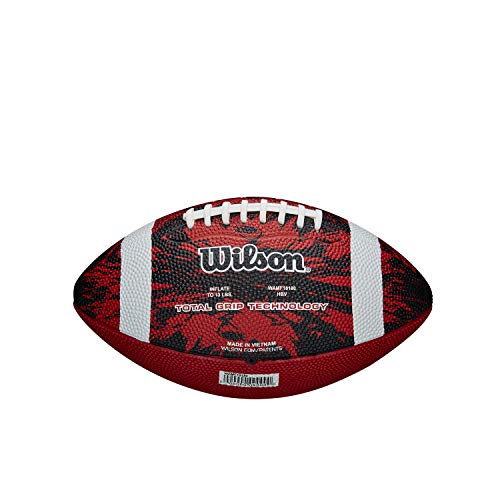 Wilson Unisex-Youth Deep Threat American Football, Red/Black/White, Official Size #TOP1