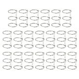 PATIKIL 3 Rings Metal Loose Leaf Binding with 25 mm ID Book Binding for Diary Photo Album Notebook, White, 20 Pcs