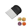 Anguxer Stainless Steel Chip Cutter for Potatoes, Cucumbers and Other Vegetables (002, 1)
