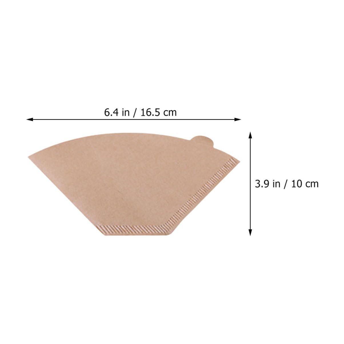 Mipcase 100Pcs Espresso Filter Papers Natural Unbleached Coffee Filters for Drip Machines Smooth Texture Compatible with Filter Cups Coffee Lovers