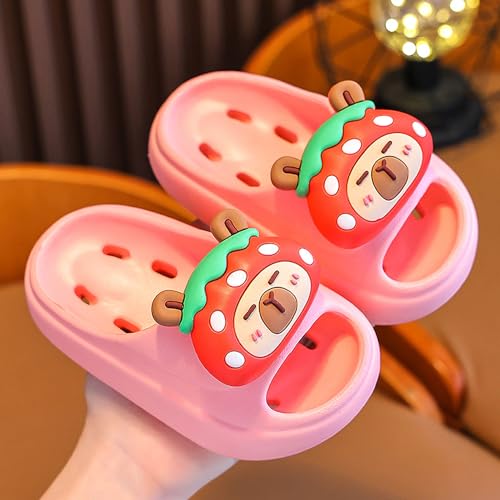 techcity Boys Girls Slide Sandals Cute Cushioned Thick Sole Summer Beach Pool Shower Slippers Non-slip Quick Drying Sandal for Toddler Little Big Kid2