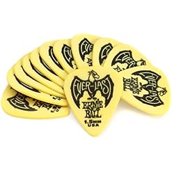 Ernie Ball Lot de 12 médiators Everlast, jaune, 1,5 mm - Les Beatles, Paul McCartney, John Lennon, RIngo Starr, George Harrison Ernie Ball Lot de 12 médiators Everlast, jaune, 1,5 mm – Image 4