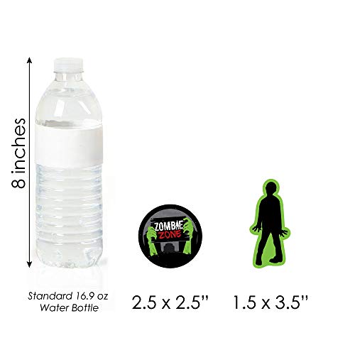 Big Dot Of Happiness Zombie Zone - Dessert Cupcake Toppers - Zombie Crawl Clear Treat Picks - Set Of 24 #TOP5