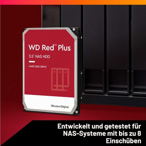 WD Red 8TB 3.5" NAS Interne Festplatte - 5400 RPM - WD80EFAX – Ansicht 3