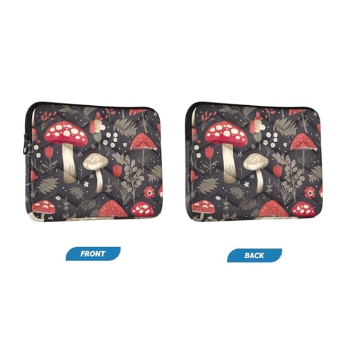 Funda para portátil 13-14 pulgadas con diseño Mushroom Flowers miniatura 2