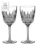 WATERFORD LISMORE DIAMOND Red wine pair