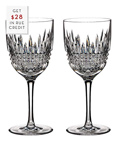 WATERFORD LISMORE DIAMOND Red wine pair