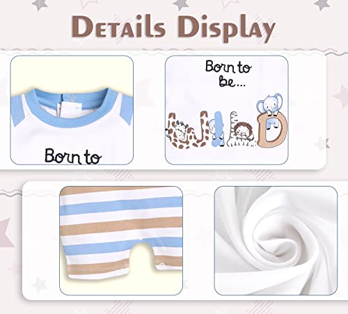 Image of BABY GO Baby Boys & Baby Girls Cotton Romper | Half Sleeve Polo Collar Jumpsuit | Newborn Infant Summer Outfit with Button Closure | Soft Breathable Playsuit | Stylish Print One Piece Dress