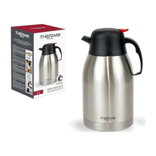 Thermosport 205339 Jarra Termo Inox, 2 L, C/Psador