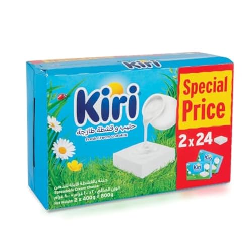 Kiri Spreadable Portion Cheese 24pcs 2 x 400 g