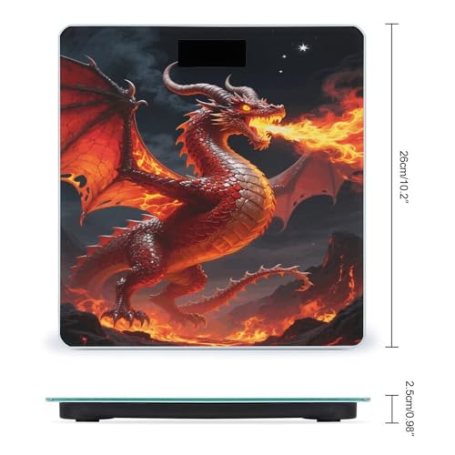 Báscula Digital de Baño Fire Dragon con Pantalla LCD miniatura 2