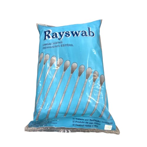 Swab Rayon para Coleta de Amostras Estéril 100un - Inlab