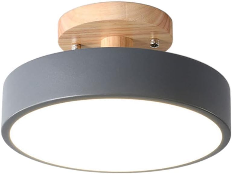 Plafonnier LED design gris luxe en fer forgé pour décoration salon