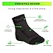 TechWare Pro Ankle Brace Compression Sleeve - Relieves Achilles Tendonitis, Joint Pain. Plantar Fasciitis Foot Sock with Arch Support Reduces Swelling & Heel Spur Pain. (Black/Black, L/XL)