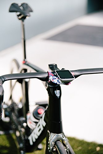 Image of KOM Cycling Garmin Bike Mount with Carbon Finish from Garmin Edge Mount Designed for Garmin Edge 530 and Garmin 830 and Other Garmin Models