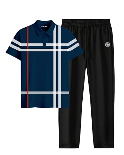 Image of AUSK Men co-ords set || casual Tshirt & Trakpant set of Men
