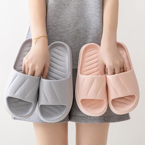 Shower Slippers for Women and Men Open Toe Quick Drying Pillow Soft Lightweight Slippers for Bathroom,Indoor,Outdoor4