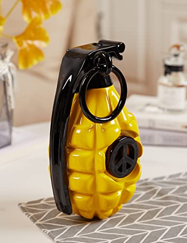 Nenbolec Pineapple Hand Grenade Statue Decor Sculpture Home Gifts Arts Polyresin Figurine Yellow 10Inch #TOP6