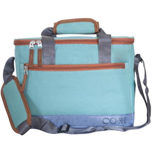 Bolsa Termica Porta Alimentos para El Trabajo De 10L. Nevera Portátil Pequeña para Llevar Comida, Bebidas Y Bolsas - Mochila Nevera para Tu Almuerzo (10 litros, Verde)