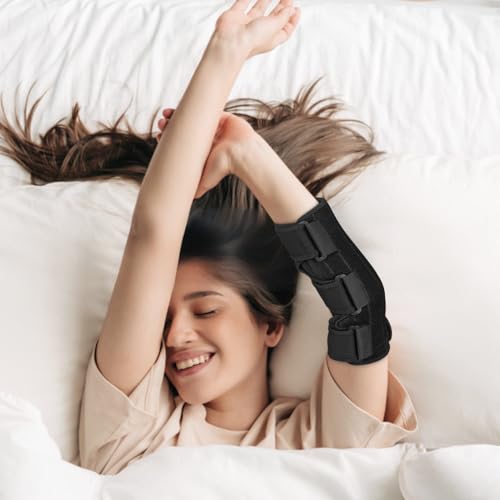 Clheatky Elbow Brace, Cubital Tunnel Elbow Brace, Elbow Splint for Sleeping Tendonitis, Ulnar Nerve Entrapment Brace Fit Women & Men, Right & Left Arm (S) — view 6