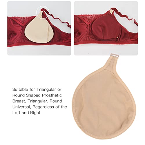 Breasts Protective Pocket Prosthetic Breasts Protector Soft Breathable Portable Bra Protective Case, Breathable Prosthesis Protective Pockets, Mastectomy Protective for Women (M)4