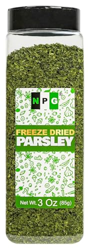 NPG Freeze Dried Parsley Flakes 3 oz, Dehydrated Curly Parsley, Non-GMO