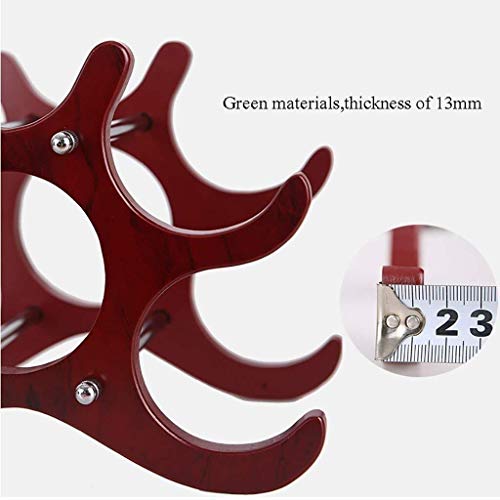 Soporte de madera para 6 botellas de vino plegable miniatura 5