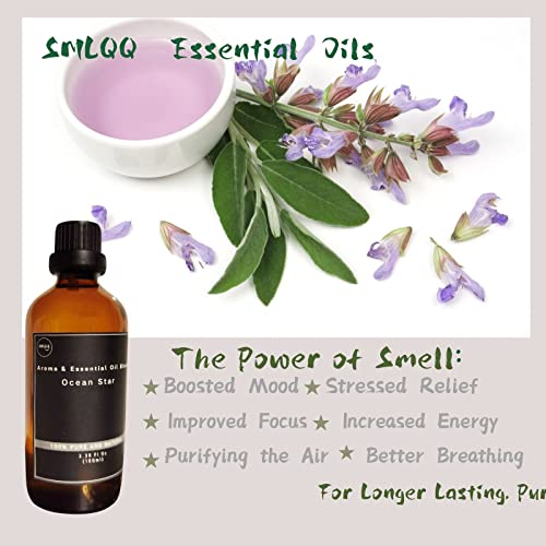 Smlqq Ocean Star100Ml -Aroma Oil For Scent Diffuser, Refill For Scent Air Machine,Natural & Pure Essential Oils Fine Fragrance #TOP3