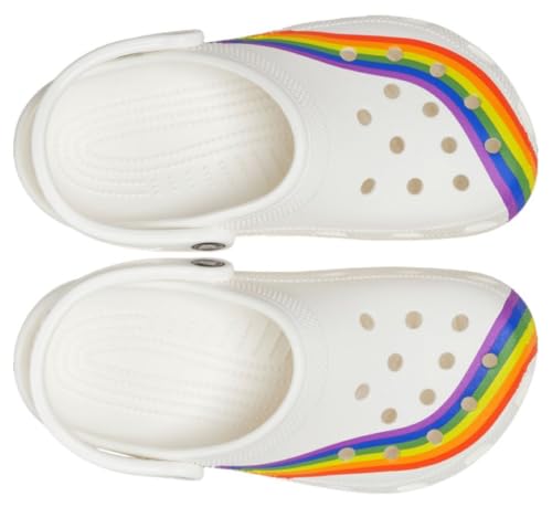 Image of Crocs Unisex-Adult Classic Rainbow Dye Clog