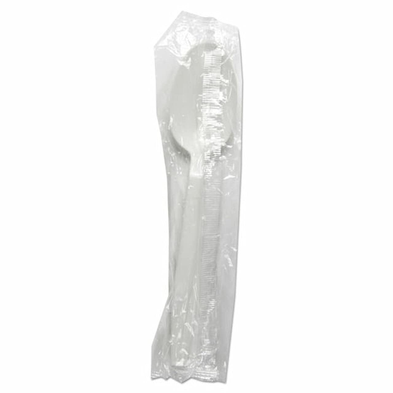Concession Essentials Medium Weight Individually Wrapped Plastic Spoons Great for Take-Out. (200 Pieces) 5.5 Inches in Length