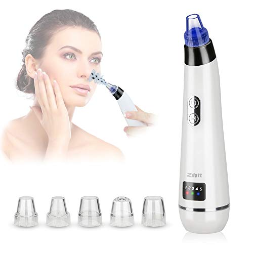 Blackhead Remover,Zdatt Blackhead Vacume Remover -Comedo Pore Extracotr Beauty Device with 5 Probes for Blackhead Remover Vacume Suction Cleanser