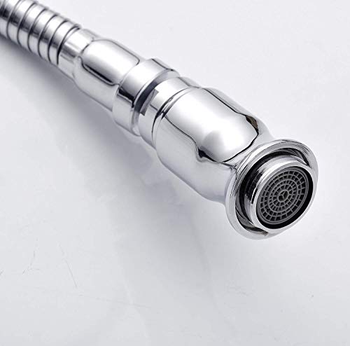 Robinet évier cuisine poignée unique eau froide chrome rotatif universel