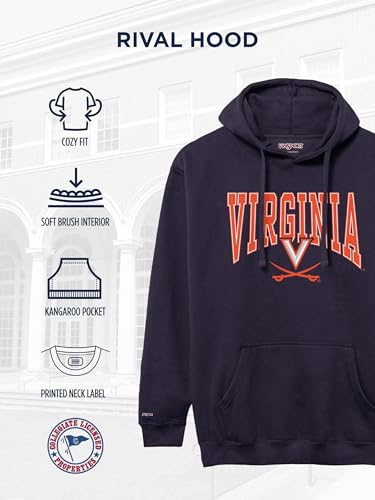 Image of JanSport NCAA Officially Licensed Rival Hoodie, Long Sleeve Unisex Sweatshirt, Cotton-Polyester Blend, Double-Layered Hood