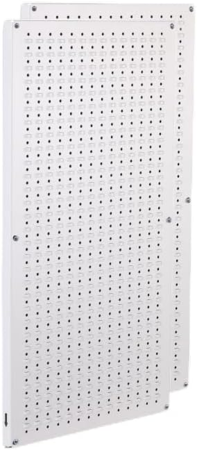 EASY LIFE PRODUCTSVertical Wall Mounted Pegboard, pack 2, White