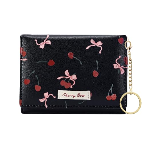 Image of Sunwel Fashion Cute Coquette Bow Wallet with Key-chain for Women Girls