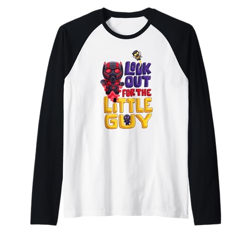T-shirt Ant-Man Marvel raglan confortable qui résiste au lavage pour les fans de super-héros