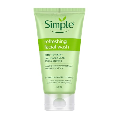 Simple Kind To Skin Refreshing Facial Wash 150 ml | 100% Soap-Fre...