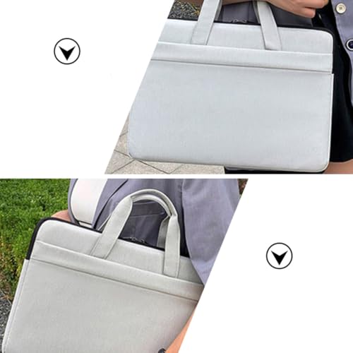 Funda para portátil de 14 pulgadas impermeable CRAFTHROU con compartimentos 2