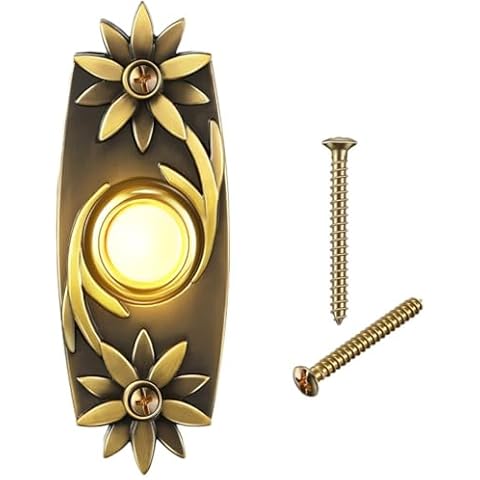 Wired Metal Doorbell Push Button with LED Light Cover