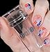 Clear Nail Art Stamper With Cap Clear Nail Art Stampers Clear Jelly Nail Art Stamping Soft Squishy Nail Art Kit DIY Nail Stampers (Clear Stamper W/Cap - 2.8 CM)