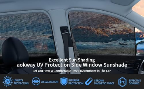 Image of Auto Hub Car Window Sunshade /Curtains Compatible with Hyundai Venue (Model-2026-Till Date) - Pack of 4, Venue Sun Shade