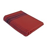 Rothco Striped Outdoor Wool Blanket – Heavyweight, Warm, and Comfortable Emergency Cover