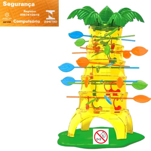 Jogo Pula Macaco Cada Macaco No seu Galho Diversão Interativo Para Criança Brinquedo Infantil