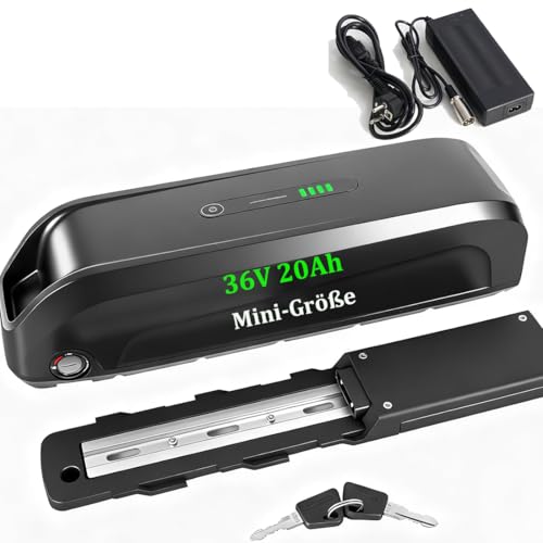 Elektrische Fahrrad Akku - 36V 20Ah Ebike Batterie Lithinum-Ionen für 500W / 350W / 250W Fahrrad Pedelec Akku -36Volt Batterien Lithium Ion