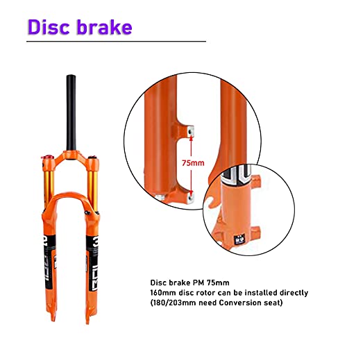 Fourche de VTT à air anti vibrations en magnésium pour roues 27.5 et 29 pouces - 7