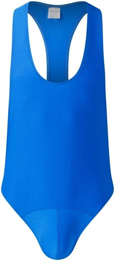JOCKMAIL Men's Bodysuit Leotard Sexy Mens One-piece Swimsuit Back One-Piece Tank Top Stretch Swimsuit Singlet Workout
