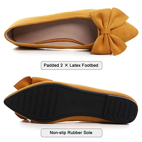 Image of Dear Time Women's Ballet Flats Dress Ballet Shoes Slip on for Office Work Comfortable Shoes