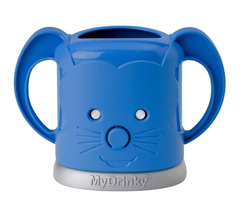 MyDrinky InchBug Pouch Holder No Squeeze, Reusable Drink Holder for Kids, Toddler and Babies | BPA-Free & Squeeze-Proof Cup Holder for Juice Boxes, Food Pouches | Dishwasher Safe, Galaxy Blue