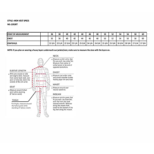 Milwaukee Leather ML1391RT Men's Retro Brown Leather Vest- 10 Pockets Side Lace 4-Snap V-Neck Motorcycle Rider Vest3