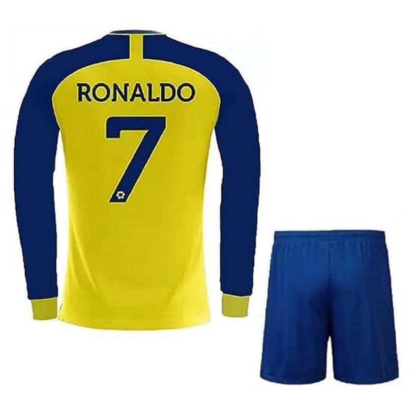 Image of Sports Soccer New Football Portugal Jersey Ronaldo 7 Home Kit Jersey with Shorts (Kid's,Boy's & Men)